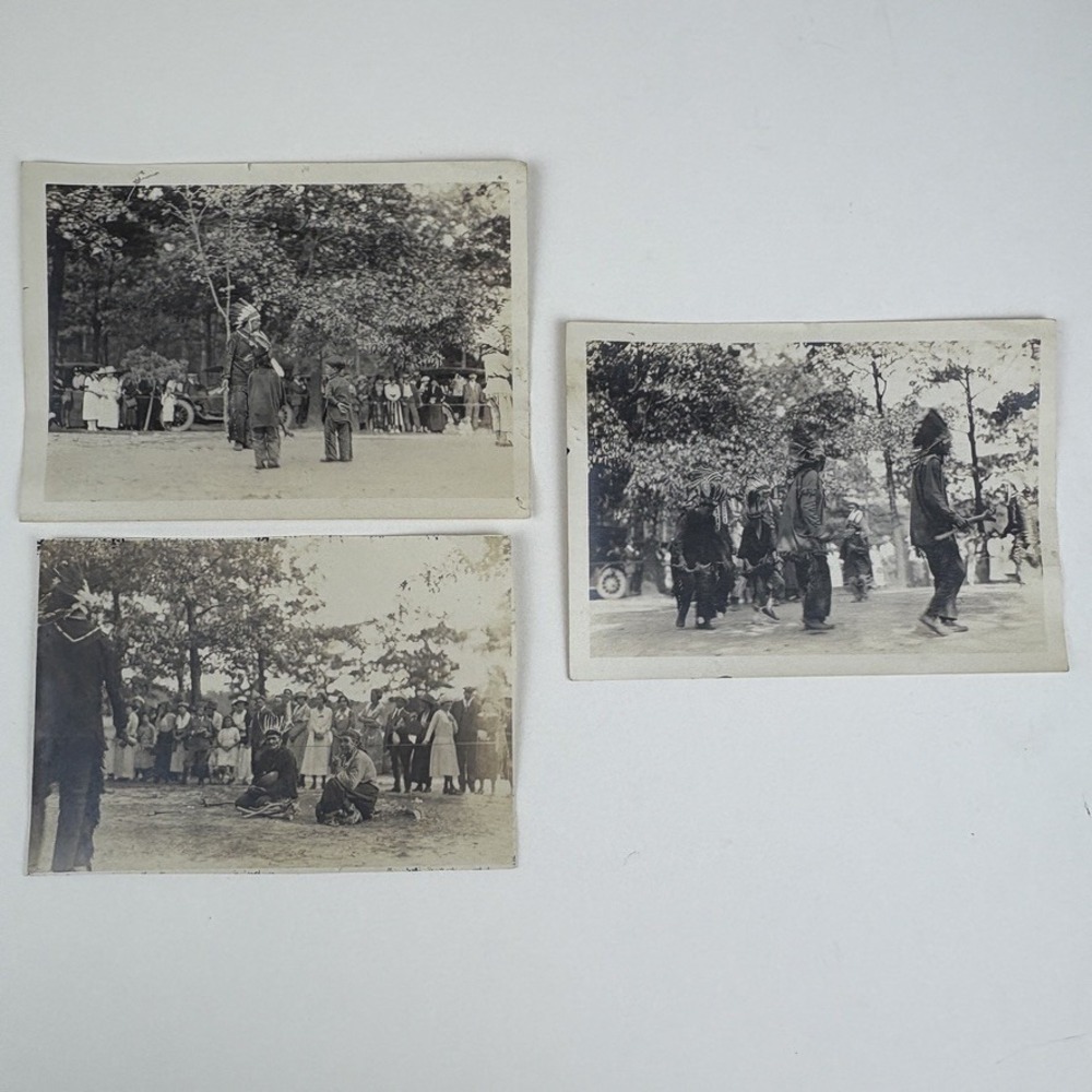 Herbert Bisco Photo Lot 1900s Native American Ceremony Powwow 5x7 Ephemera